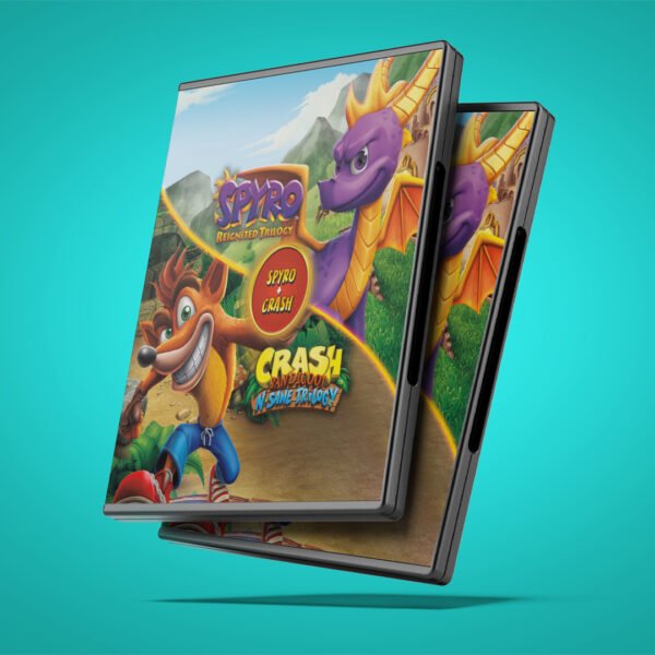 Pacote Spyro + Crash Remastered - PS4/PS5 - Mídia Digital